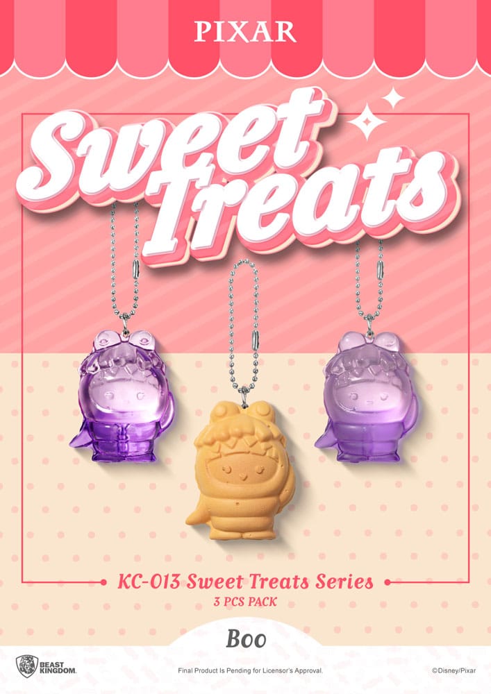 Pixar Pack de 3 Llaveros Sweet Treats Series 4 cm