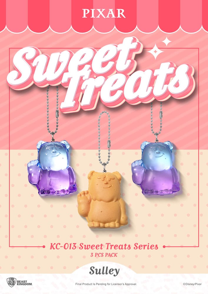 Pixar Pack de 3 Llaveros Sweet Treats Series 4 cm