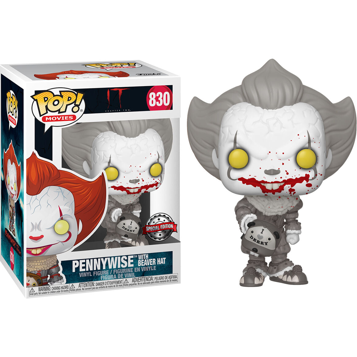 Set Figura POP Tee IT 2 Pennywise Exclusive Talla M