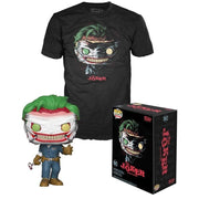 Set Figura POP Tee DC Comics The Joker Exclusive Talla M