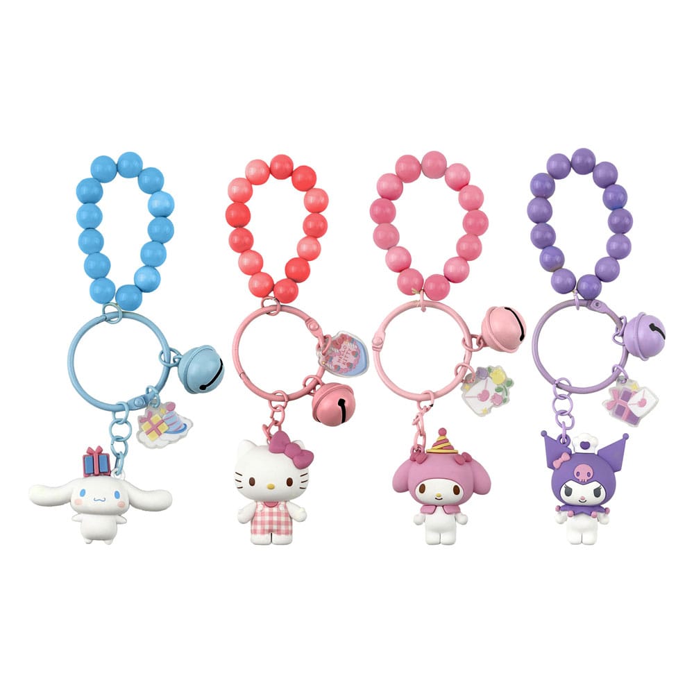 Sanrio Llaveros y Brazalete Celebration Series Hello Kitty And Friends Expositor (12)