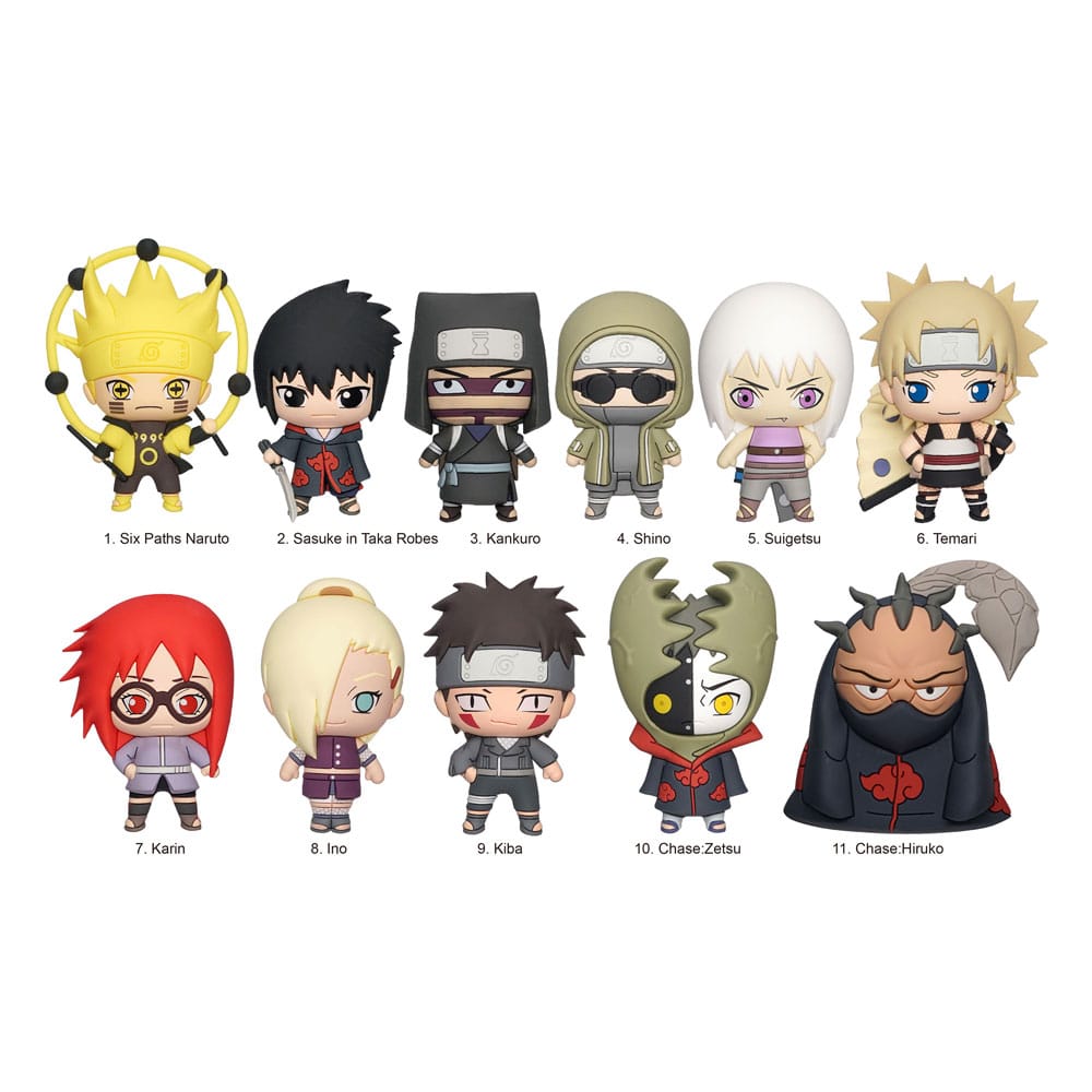 Naruto Shippuden Colgantes PVC 3D Series 4 Expositor (24) Frikytopia