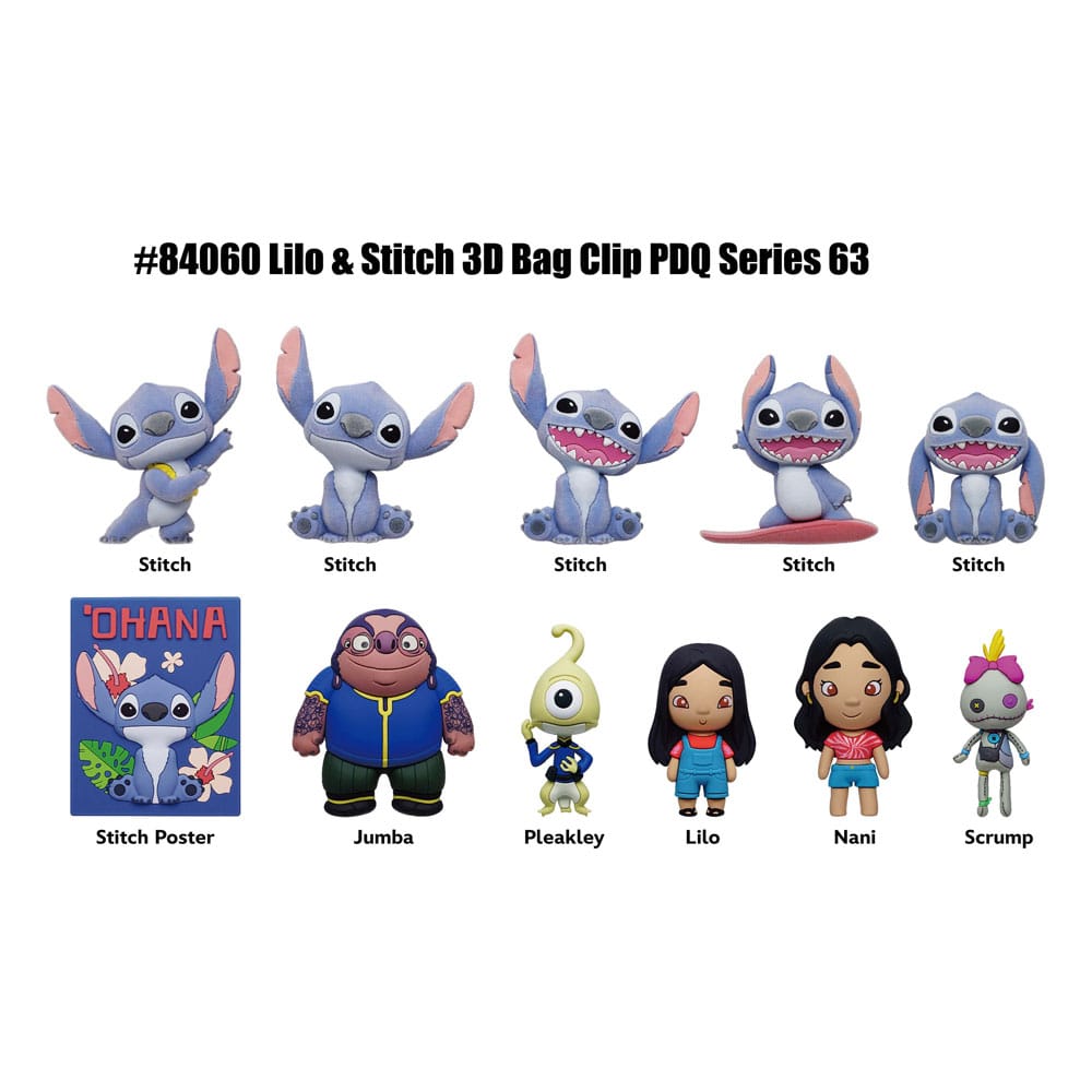 Lilo & Stitch Movie 3D Colgantes Peluche Expositor Serie 63 (24) Frikytopia
