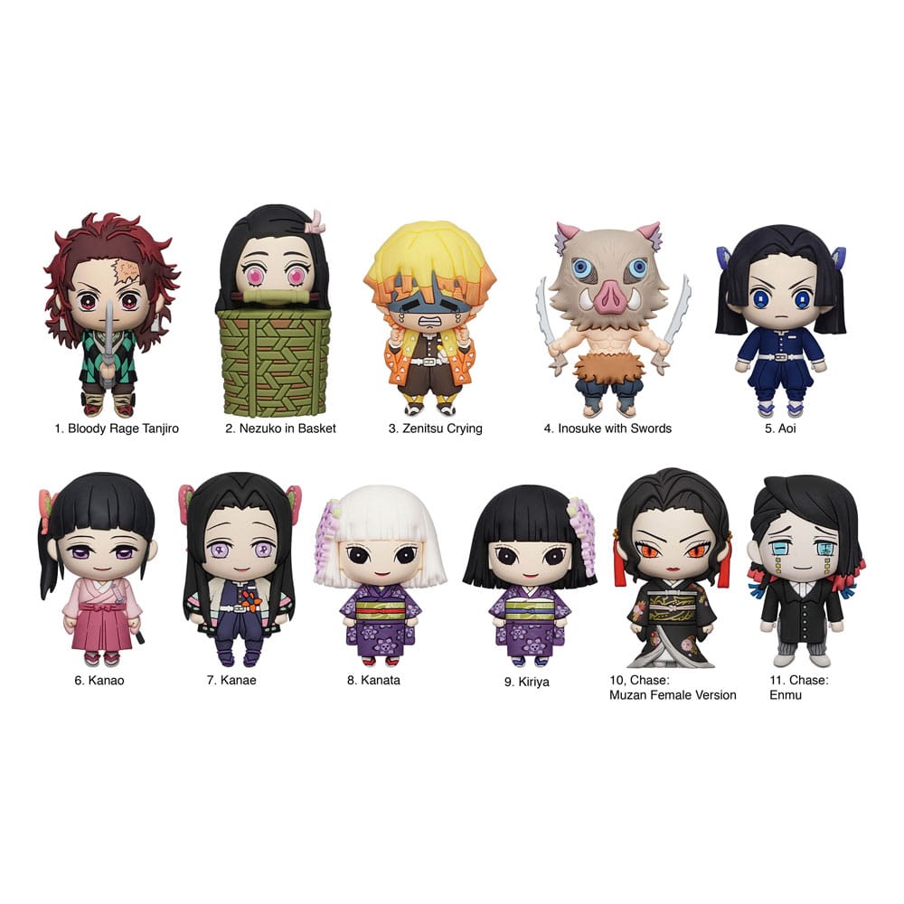 Demon Slayer: Kimetsu no Yaiba Colgantes PVC 3D Series 4 Expositor (24) Frikytopia