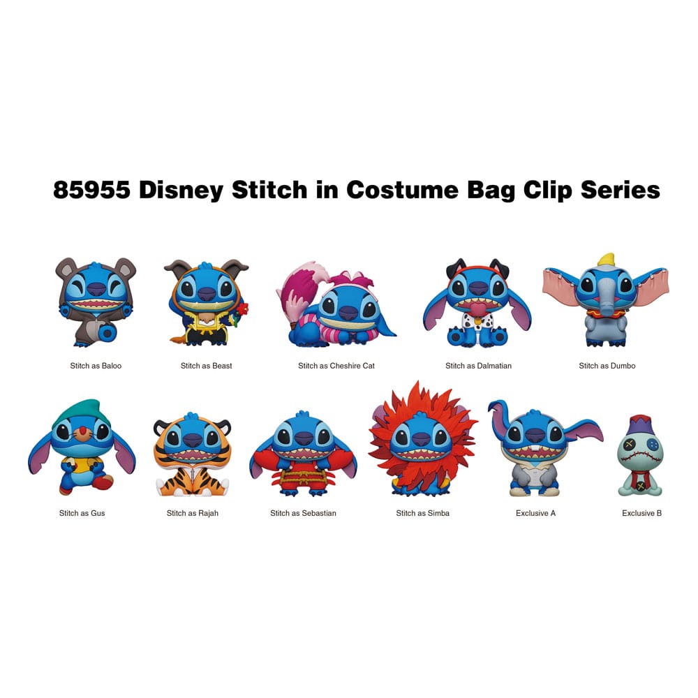 Lilo & Stitch Colgantes PVC 3D Expositor Stitch in costume Serie 1 (24)