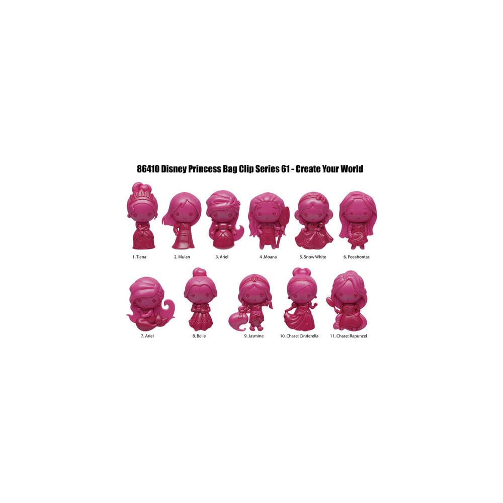 Disney Create your World Colgantes PVC 3D Expositor Princess Serie 64 (24) Frikytopia