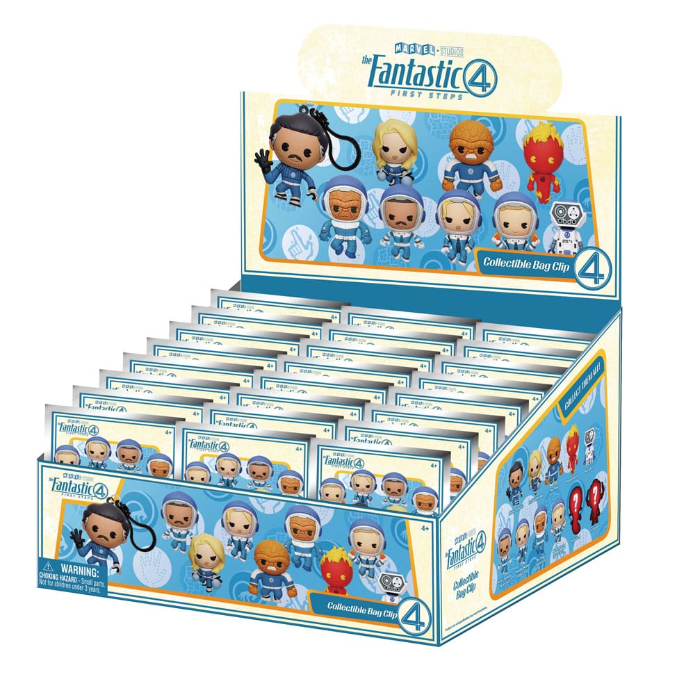 Fantastic Four Colgantes PVC 3D Película Expositor (24)