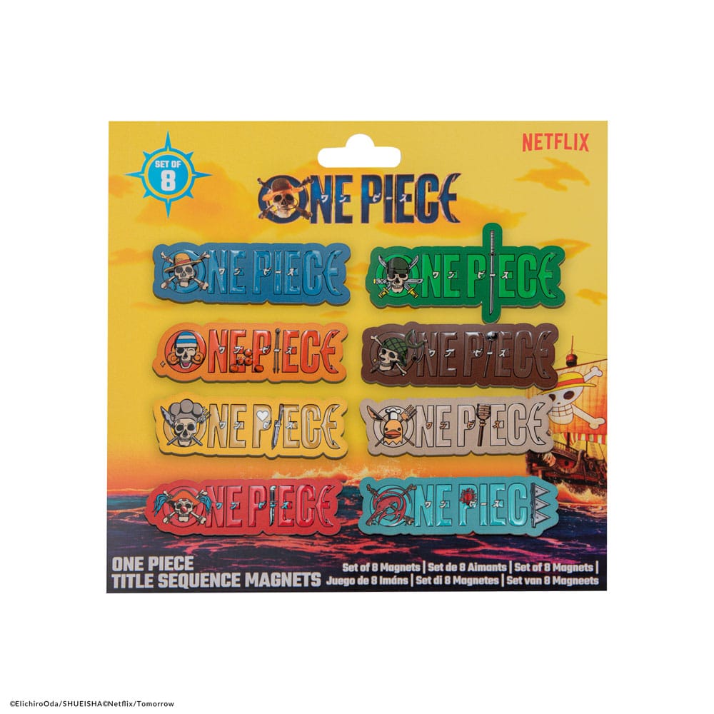 One Piece Pack de 8 Imanes Title Sequence