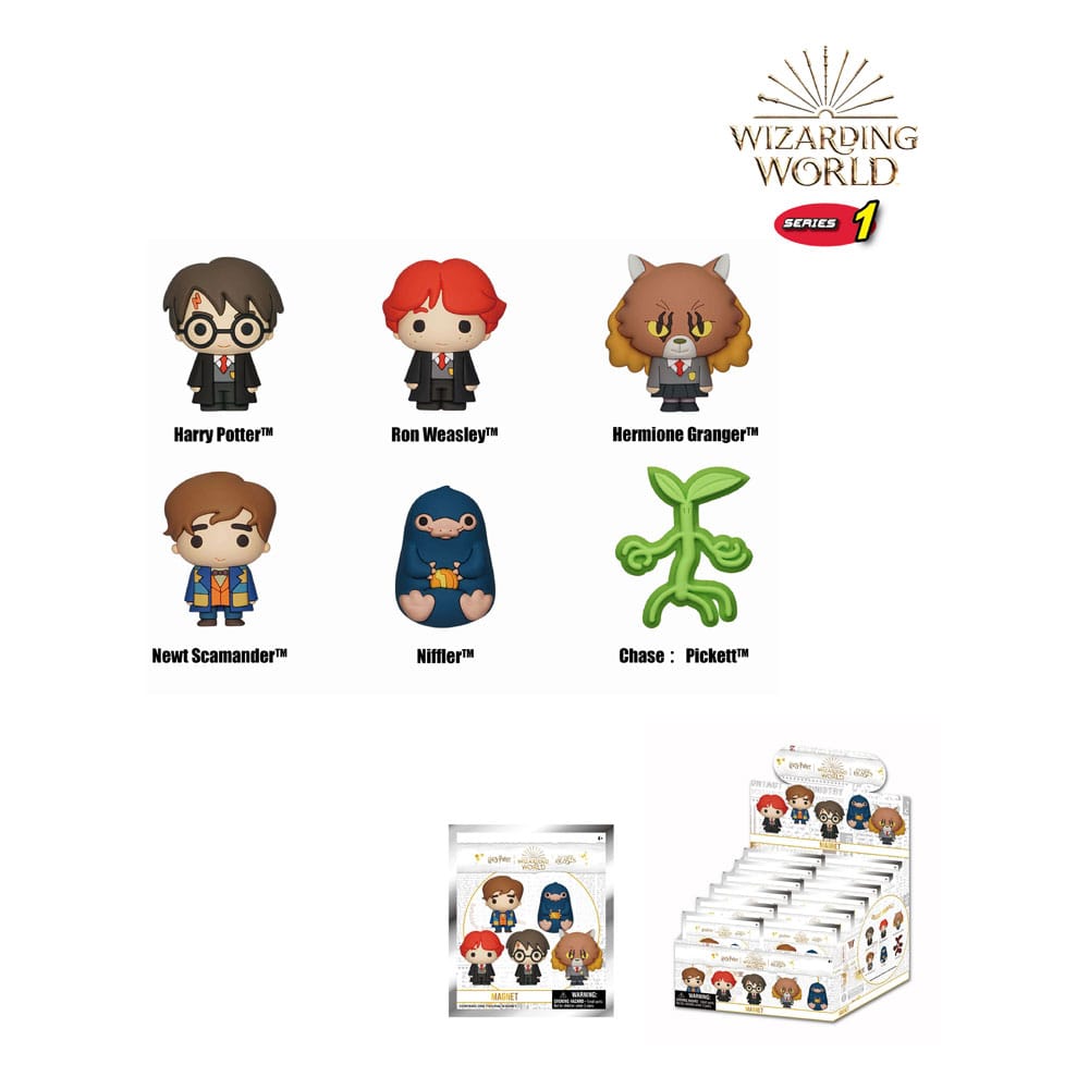 Wizarding World Imáns 3D Series 1 Expositor (12) Frikytopia