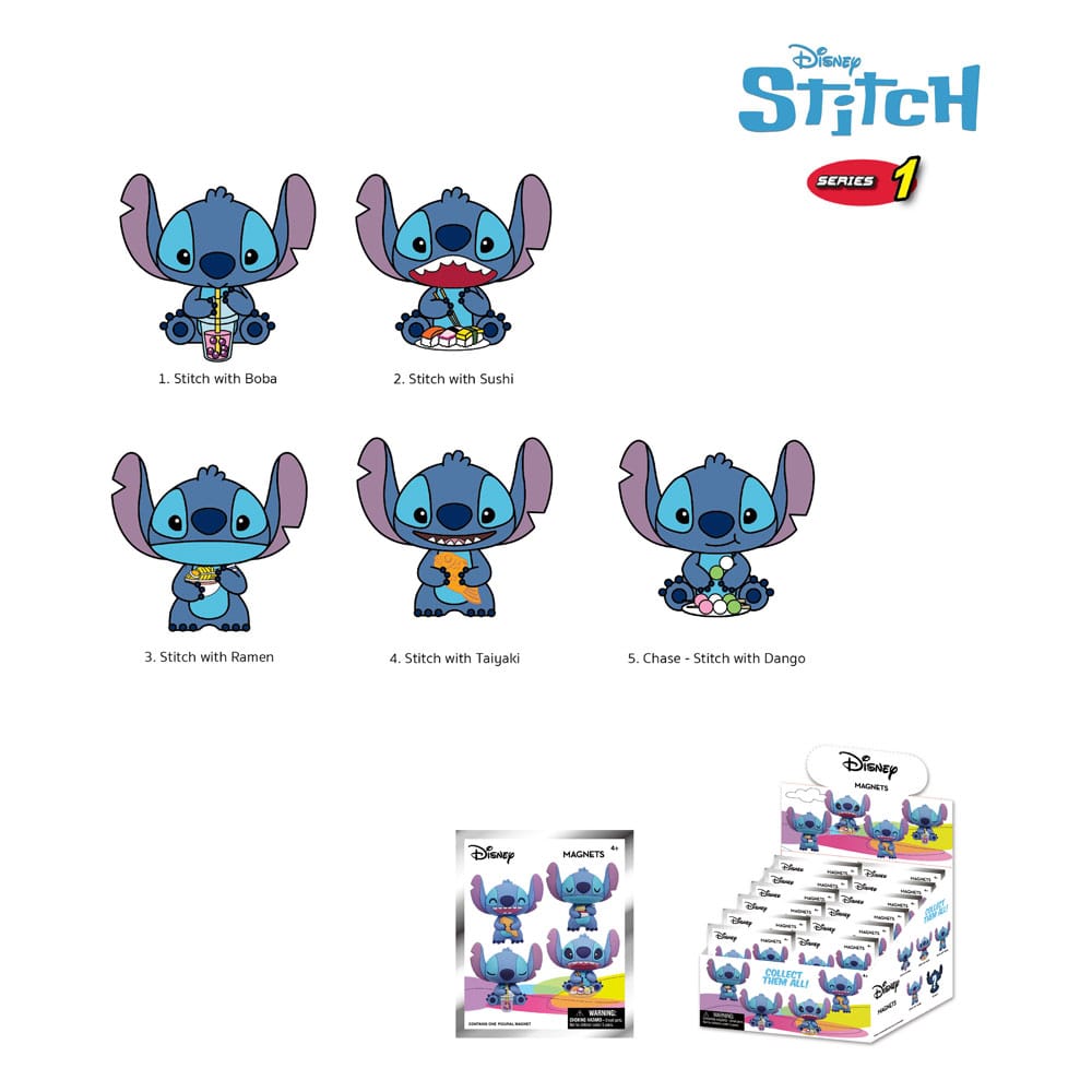 Lilo & Stitch Imáns Stitch Series 1 Expositor (12) Frikytopia
