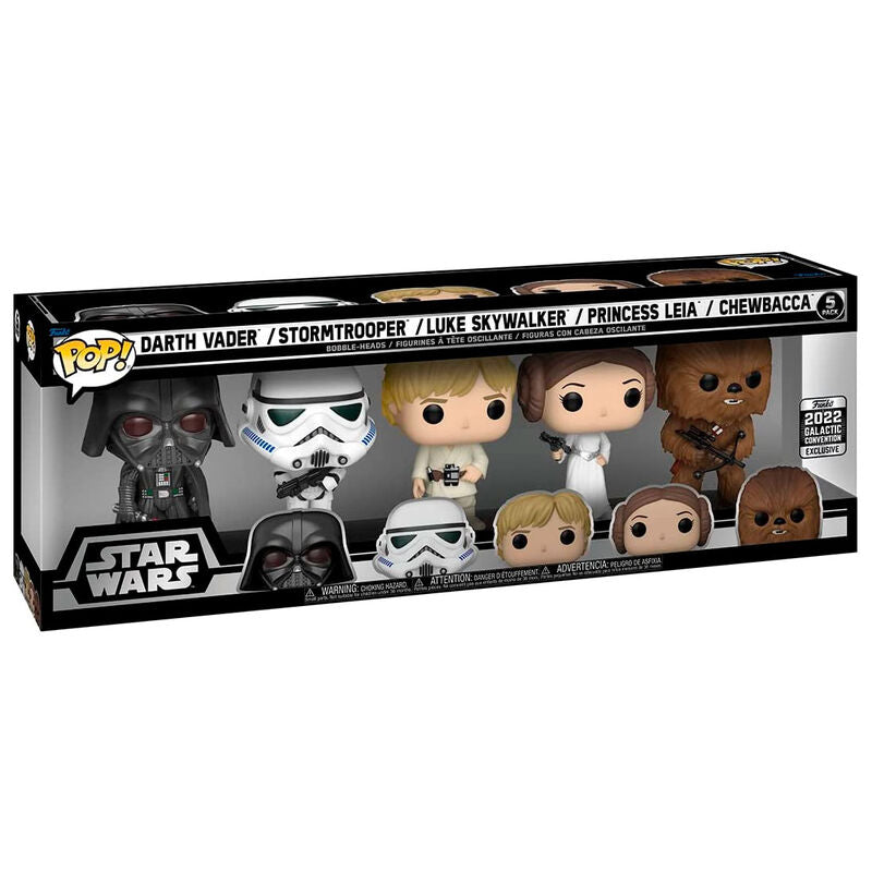 Blister 5 Figuras POP Star Wars Classics Exclusive Frikytopia