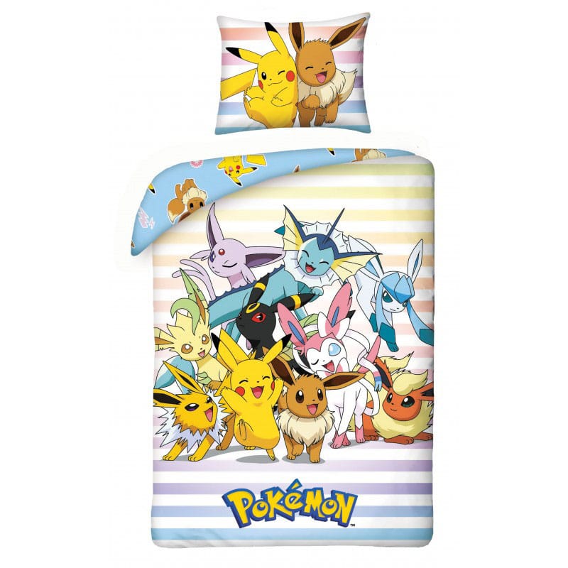 Pokémon Funda Nórdica Pikachu, Eevee & Friends 140 x 200 cm / 70 x 90 cm Frikytopia