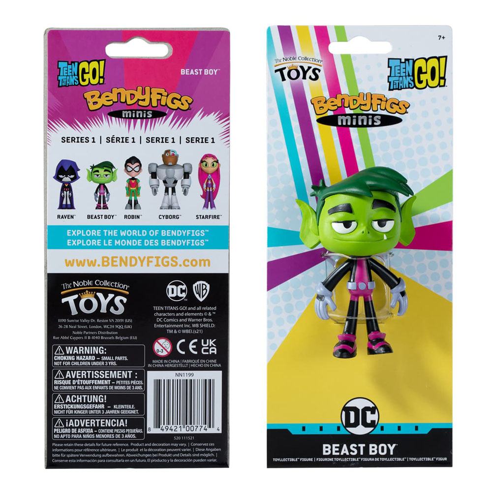 Teen Titans Go! Figura Maleable Bendyfigs Beast Boy 9 cm