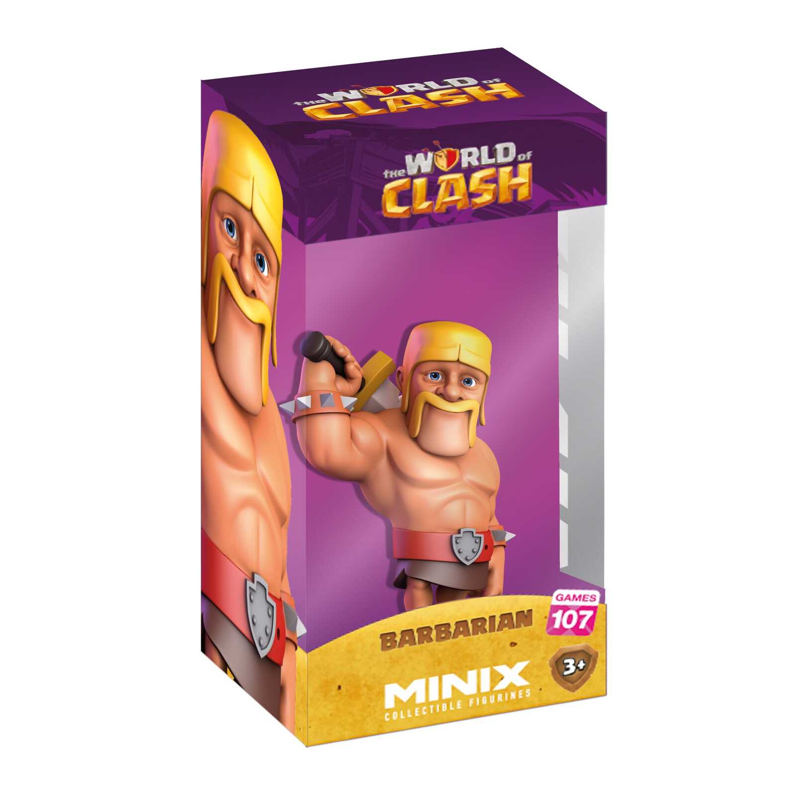 The World Of Clash Figura Minix Clash Of Clans Bárbaro 12 cm
