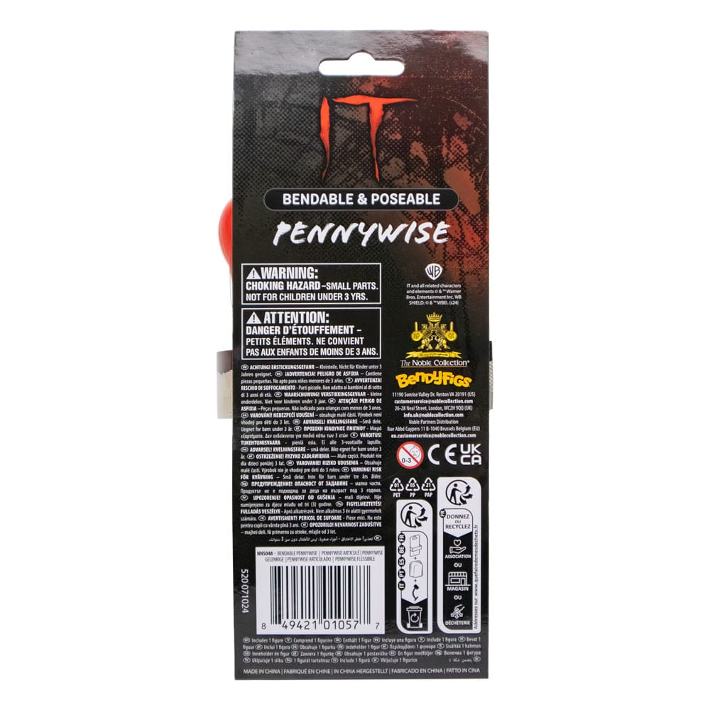 It Figura Maleable Bendyfigs Pennywise 19 cm