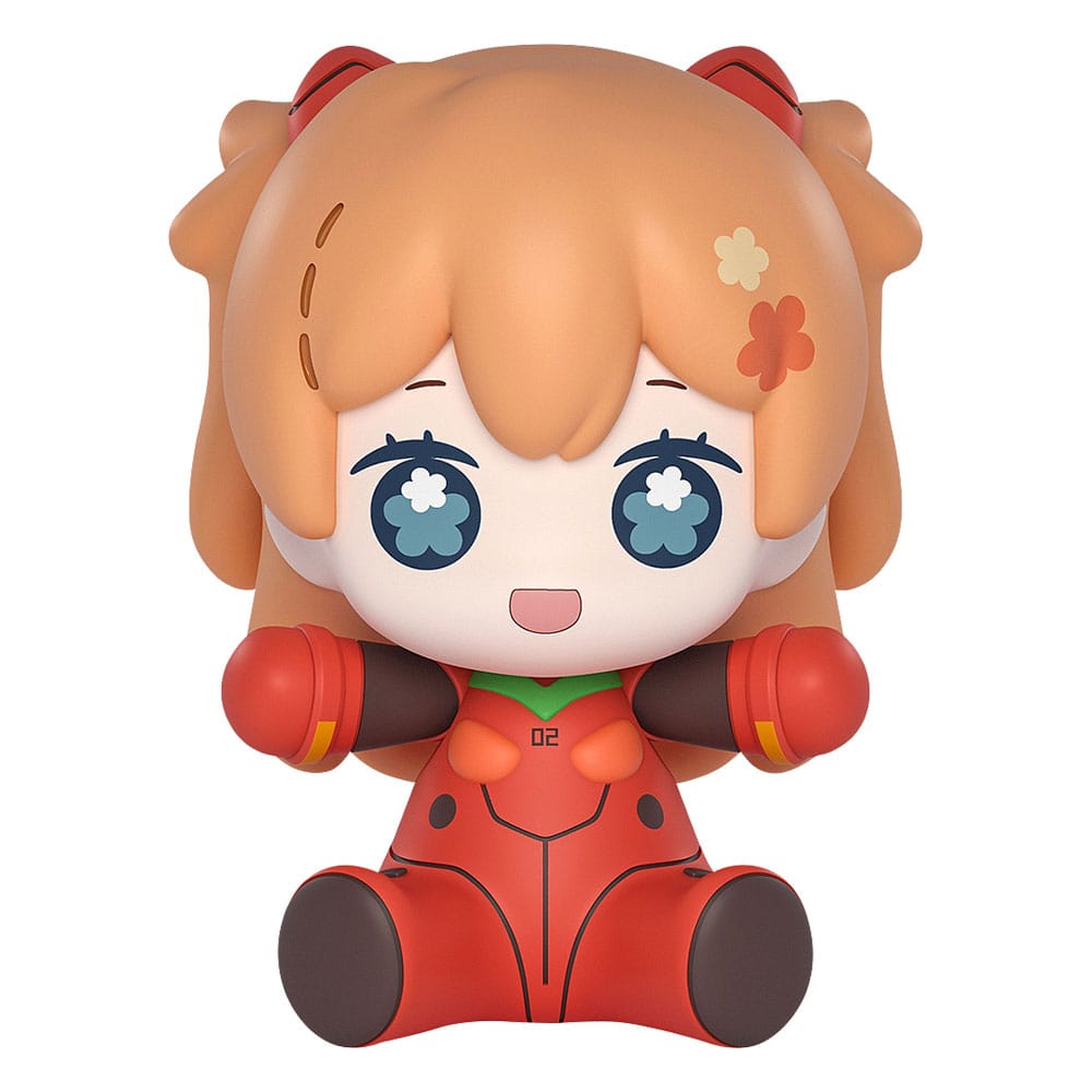 Figura Huggy Good Smile Asuka Shikinami Langley Plugsuit Ver. Rebuild Of Evangelion 6,5 cm