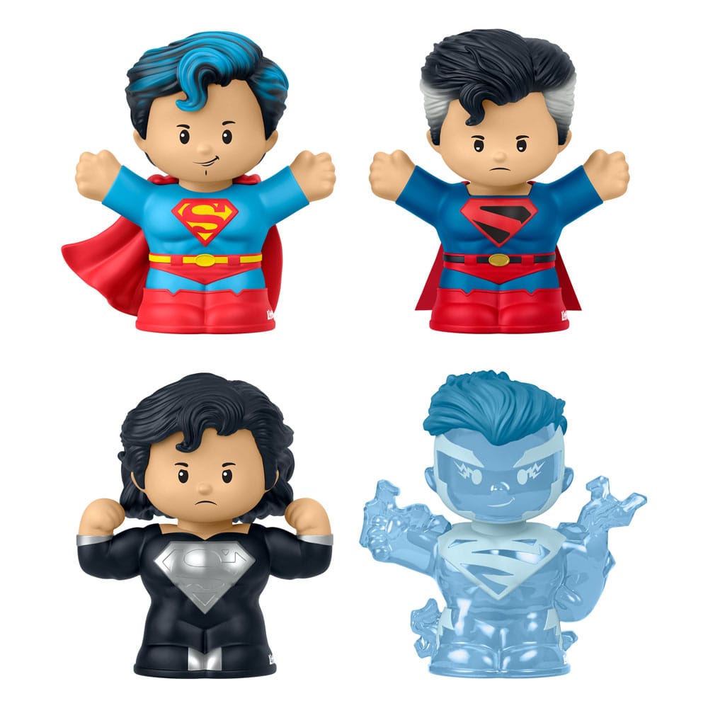 DC Comics Pack de 4 Minifiguras Fisher-Price Little People Collector Superman: Through The Ages 7 cm