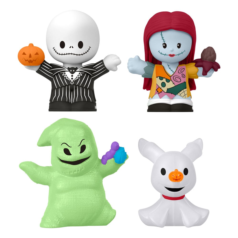 Pesadilla Antes de Navidad Pack de 4 Minifiguras Fisher-Price Little People Collector 7 cm