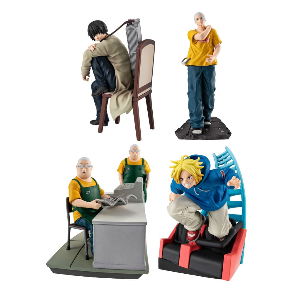 Sakamoto Days Petitrama EX Series Pack de 4 Figuras Cut Out Scenes Set 9 cm