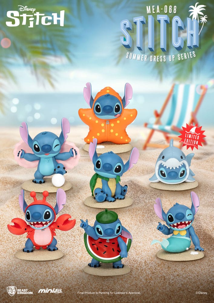 Lilo & Stitch Figuras Mini Egg Attack 8 cm Stitch Summer Dress Up Series Surtido (6)