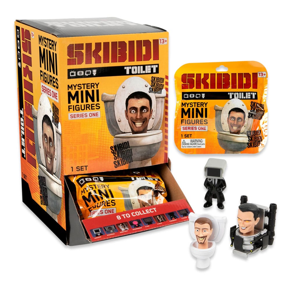 Skibidi Toilet Minifiguras 6 cm Series 1 Expositor (24) Frikytopia