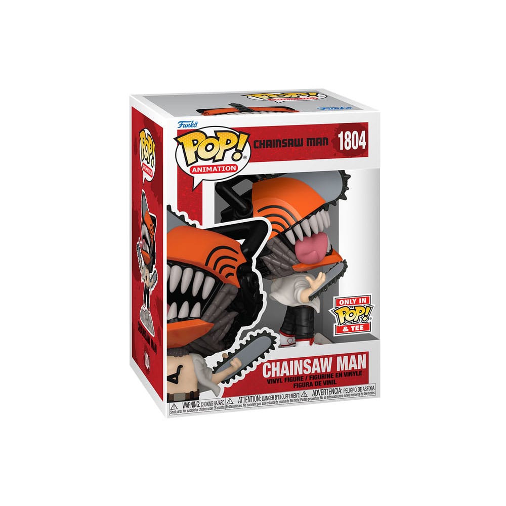 Funko Pop! Chainsaw Man & Tee Set de Mini y Camiseta Chainsaw Man Leaping talla S — CHAINSAW MAN