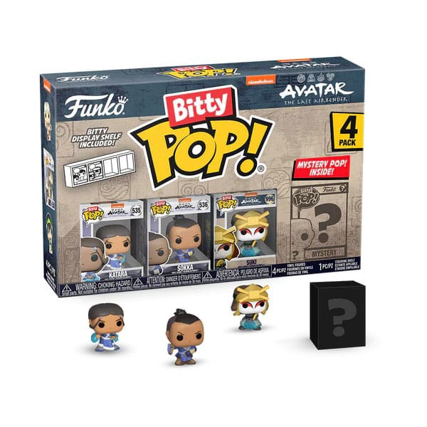 Blister 4 Figuras Bitty POP Avatar The Last Airbender Katara