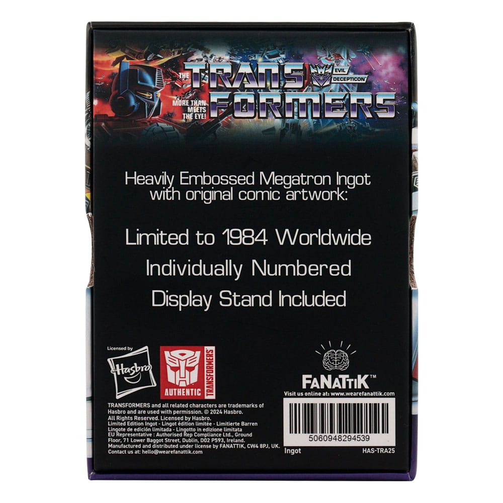 Transformers Lingote 40th Anniversary Decepticons Edition