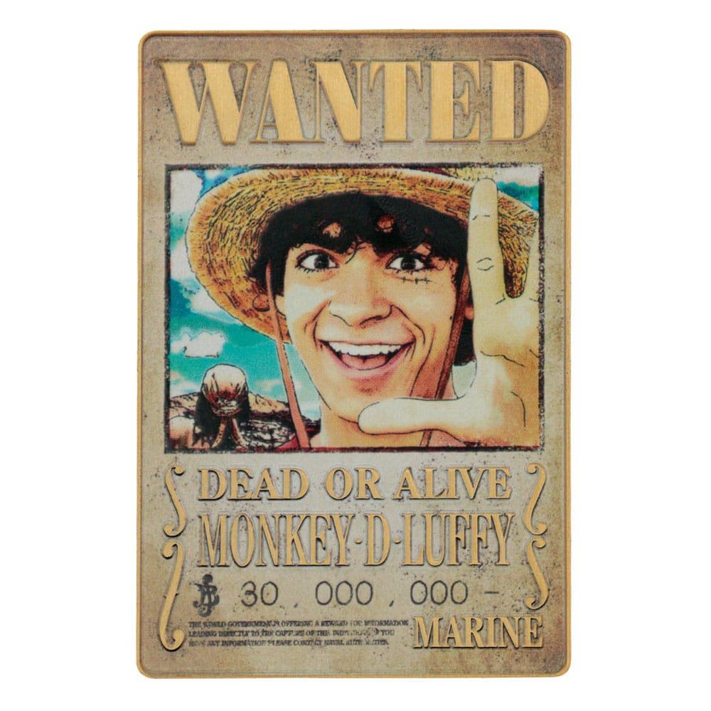 One Piece Lingote Luffy Wanted Poster Limited Edition Frikytopia