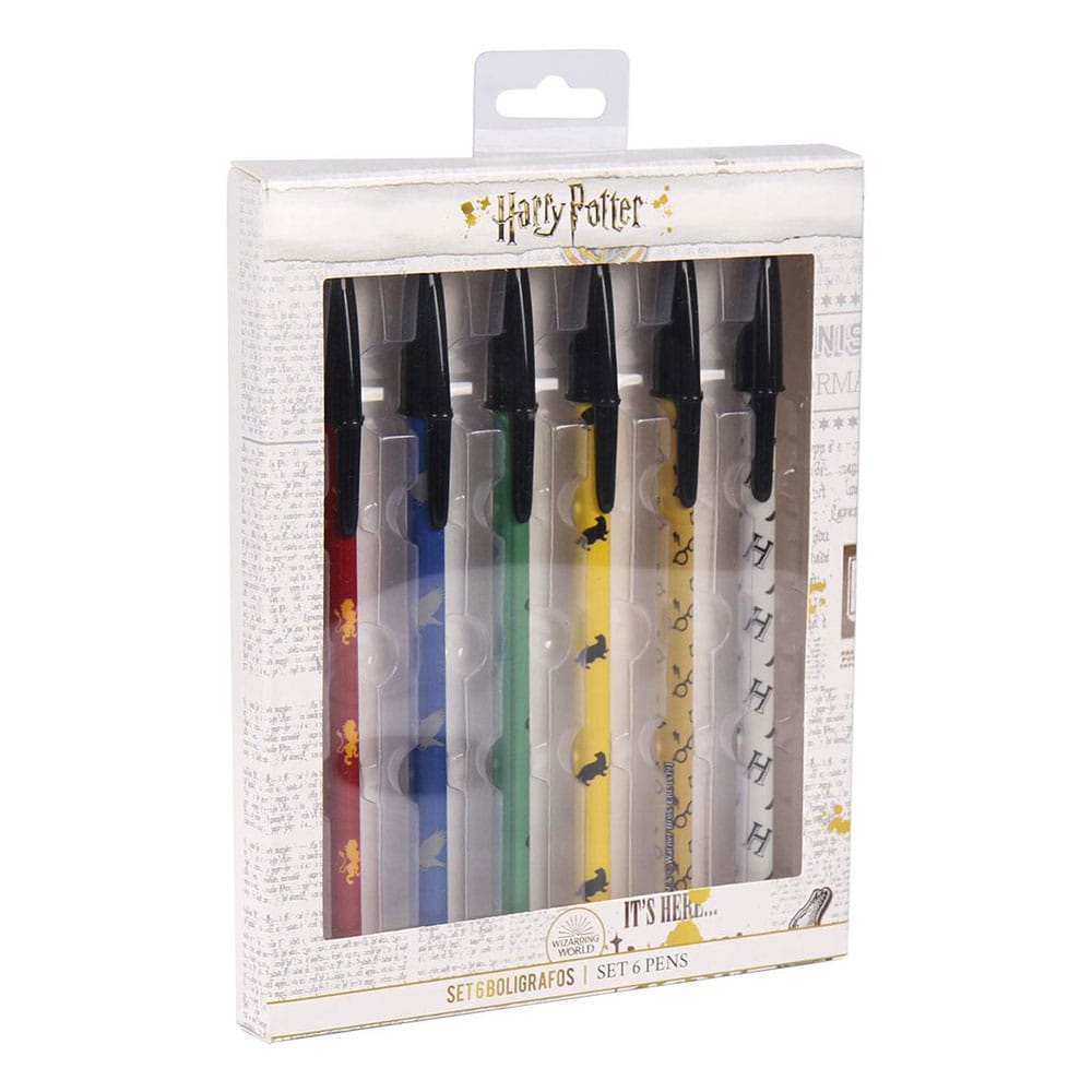 Harry Potter Pack de 6 Bolígrafos Frikytopia