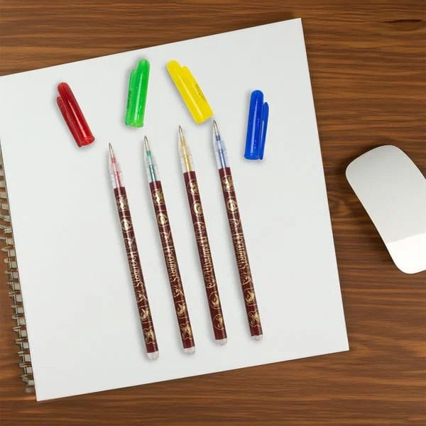 Harry Potter Pack de 4 Bolígrafos de Gel Colourful Crest