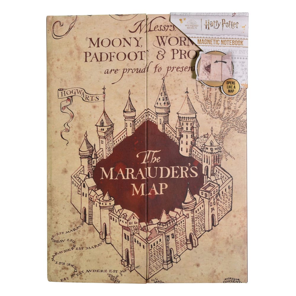 Harry Potter Bloc de Notas Magnético Mapa del Merodeador