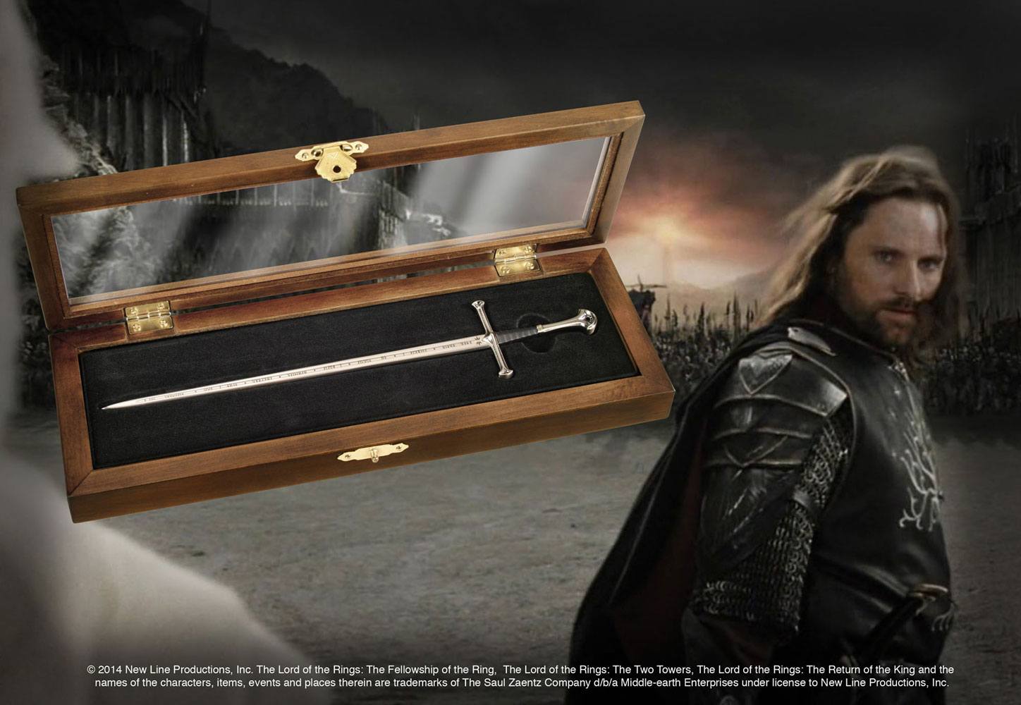 El Señor de los Anillos Abrecartas Anduril Frikytopia