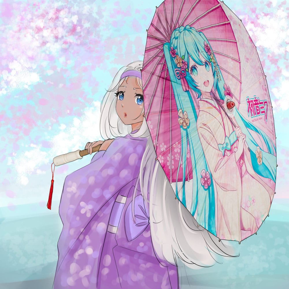 Hatsune Miku Parasol de Papel Miku