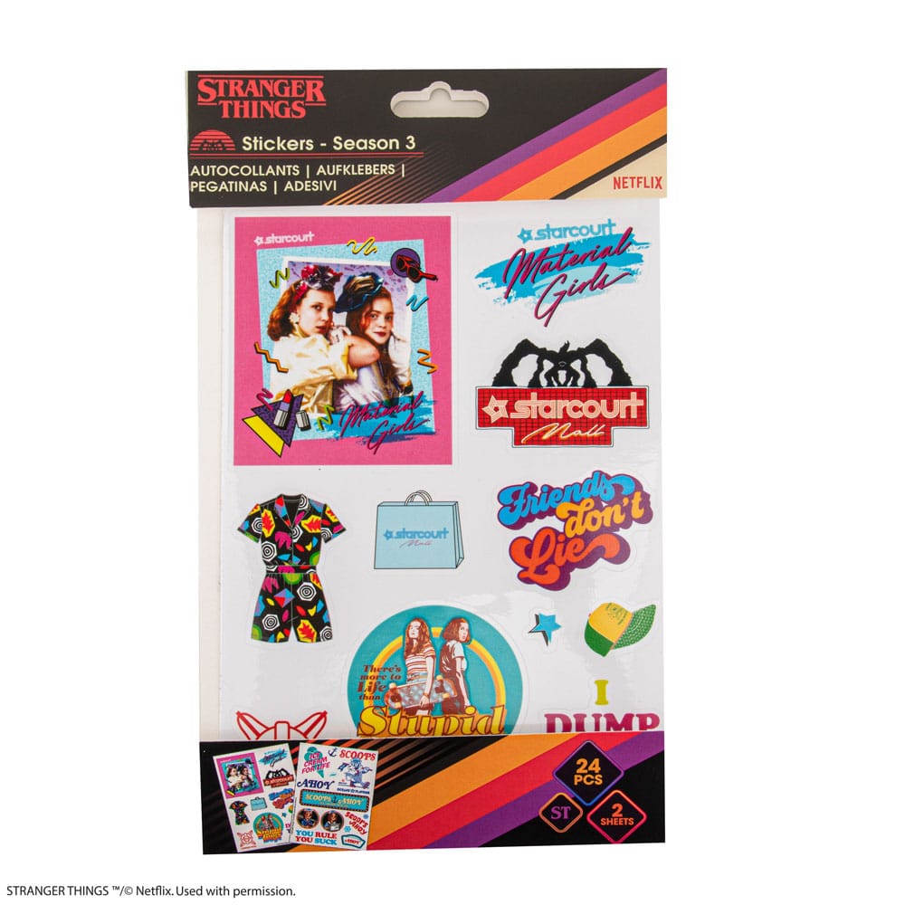 Stranger Things Pegatina Pack Season 3