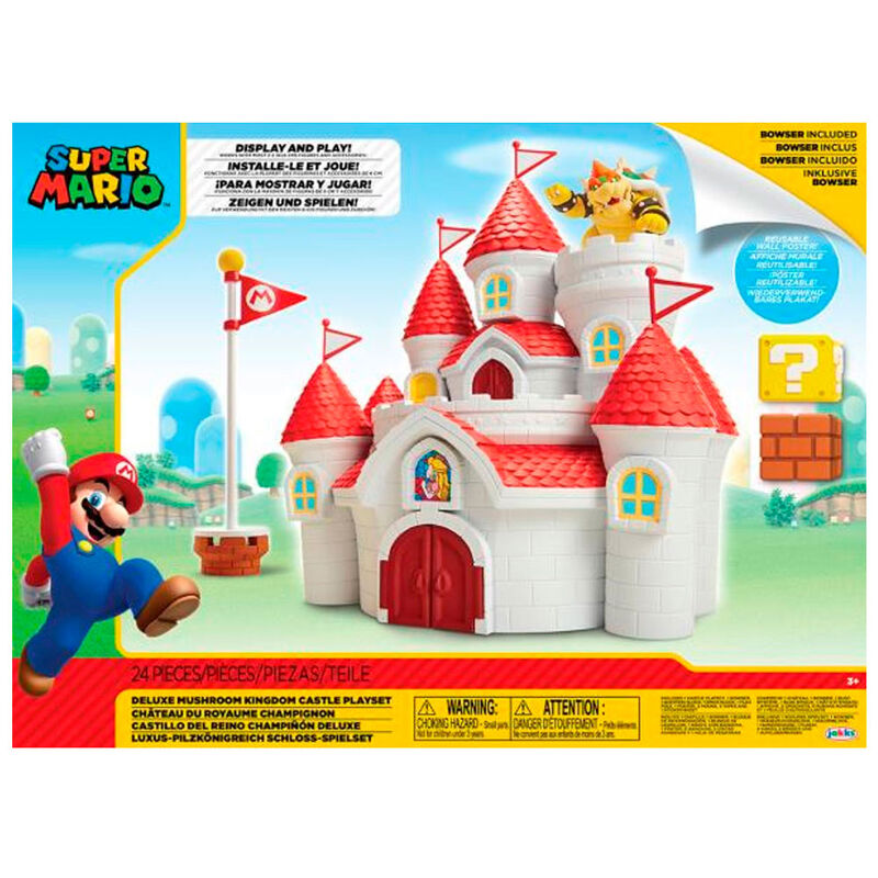 Playset Mushroom Kingdom Castle Mario Bros Nintendo Frikytopia