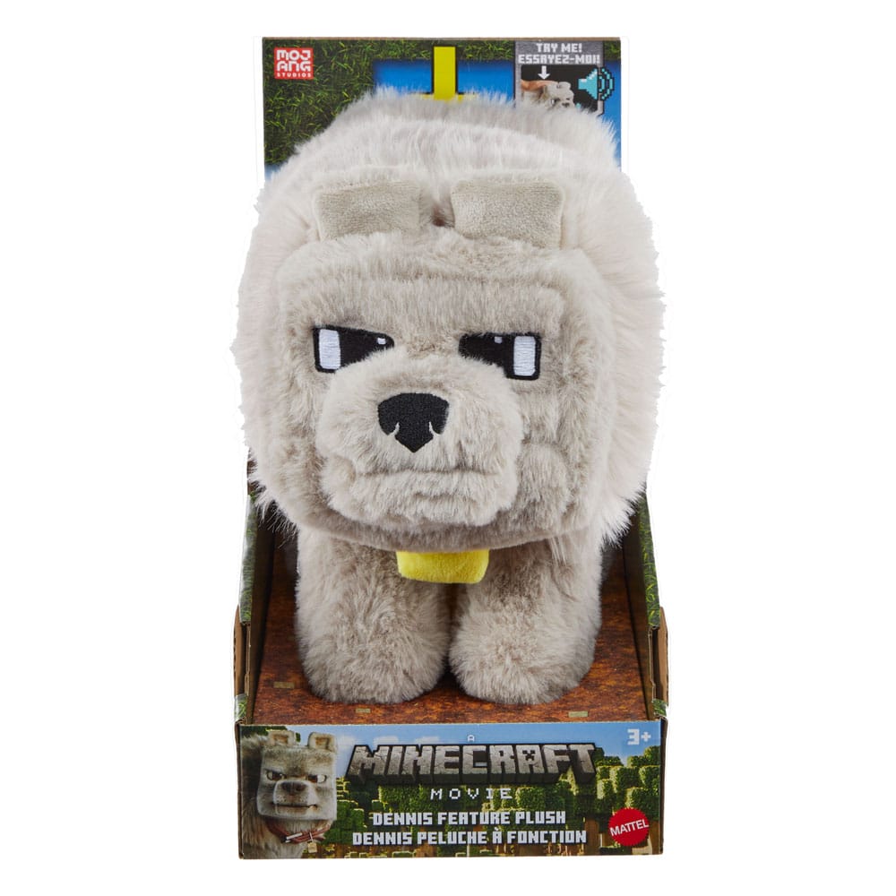 Una Película de Minecraft Peluche Sonore Dennis el Lobo 20 cm