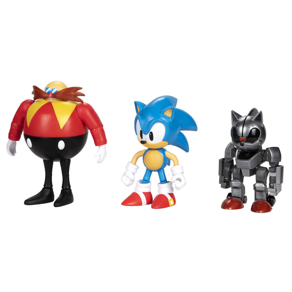 Blister 3 Figuras 30th Anniversary Sonic The Hedgehog 10cm