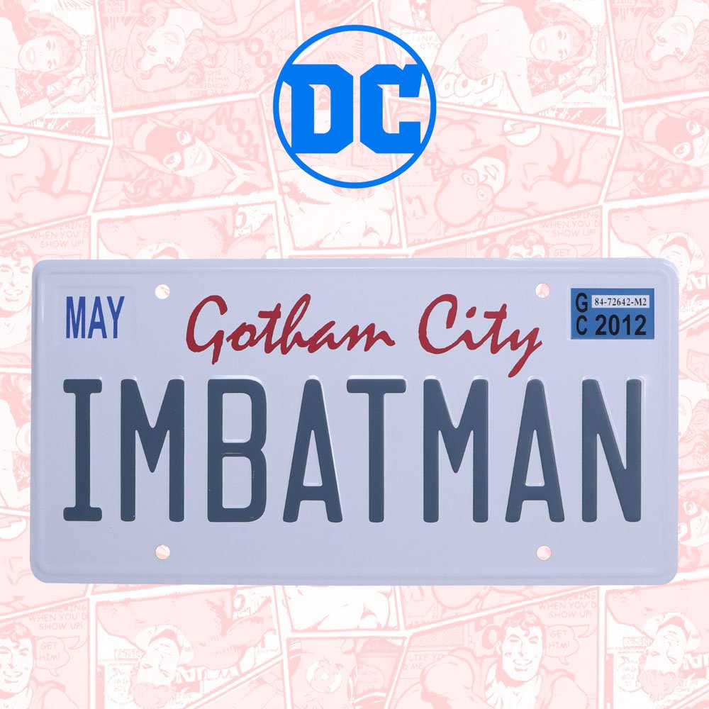 DC Comics Placa de Chapa Batman