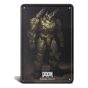 Doom The Dark Ages cartel de metal Atlan 20 x 30 cm