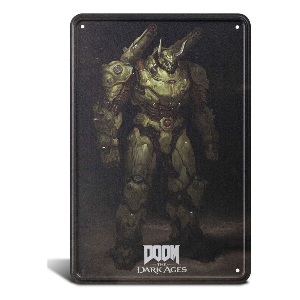 Doom The Dark Ages cartel de metal Atlan 20 x 30 cm