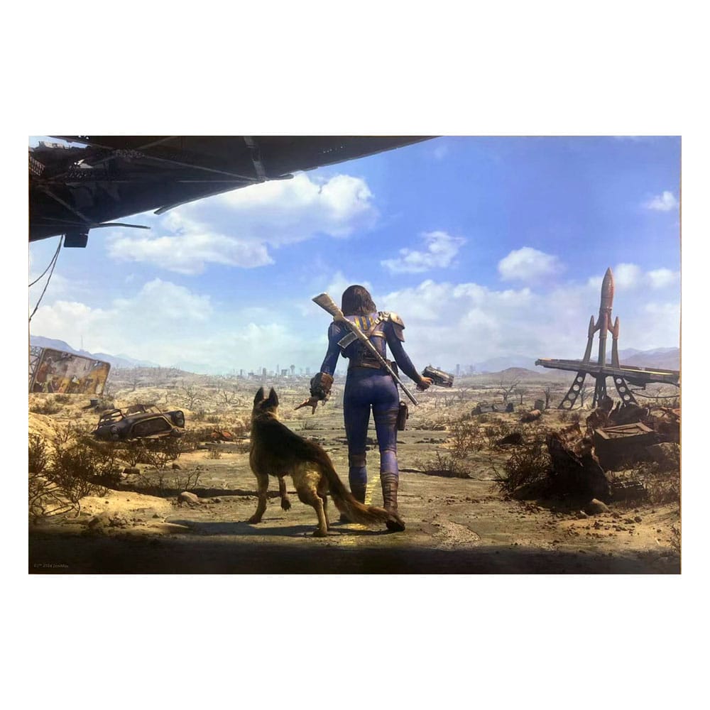 Fallout 4 Litografia Neighborhood Patrol 30 x 40 cm - sin marco