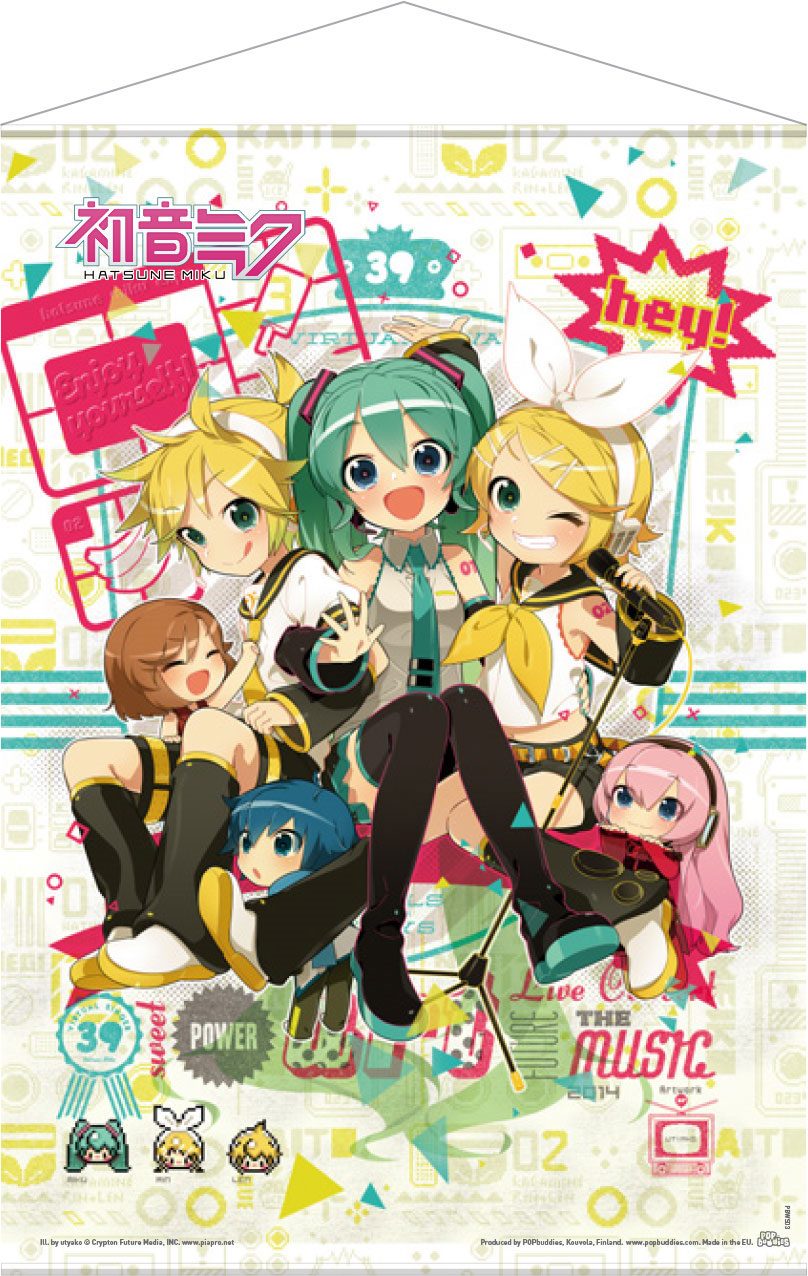 Vocaloid Póster Tela Hey! Piapro Characters 50 x 70 cm Frikytopia