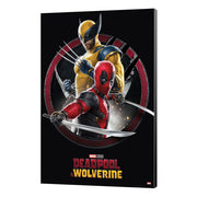 Marvel Póster de Madera Deadpool & Wolverine 01 Action 35 x 50 cm