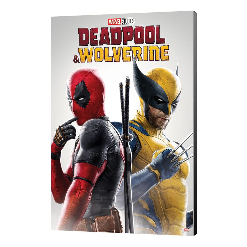 Marvel Póster de madera Deadpool & Wolverine 02 Best friends 35 x 50 cm Frikytopia