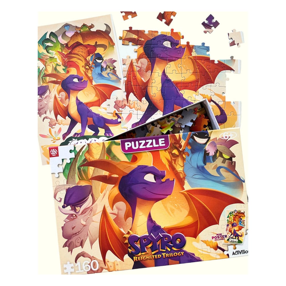 Spyro Reignited Trilogy Puzzle Kids Heroes (160 Piezas)