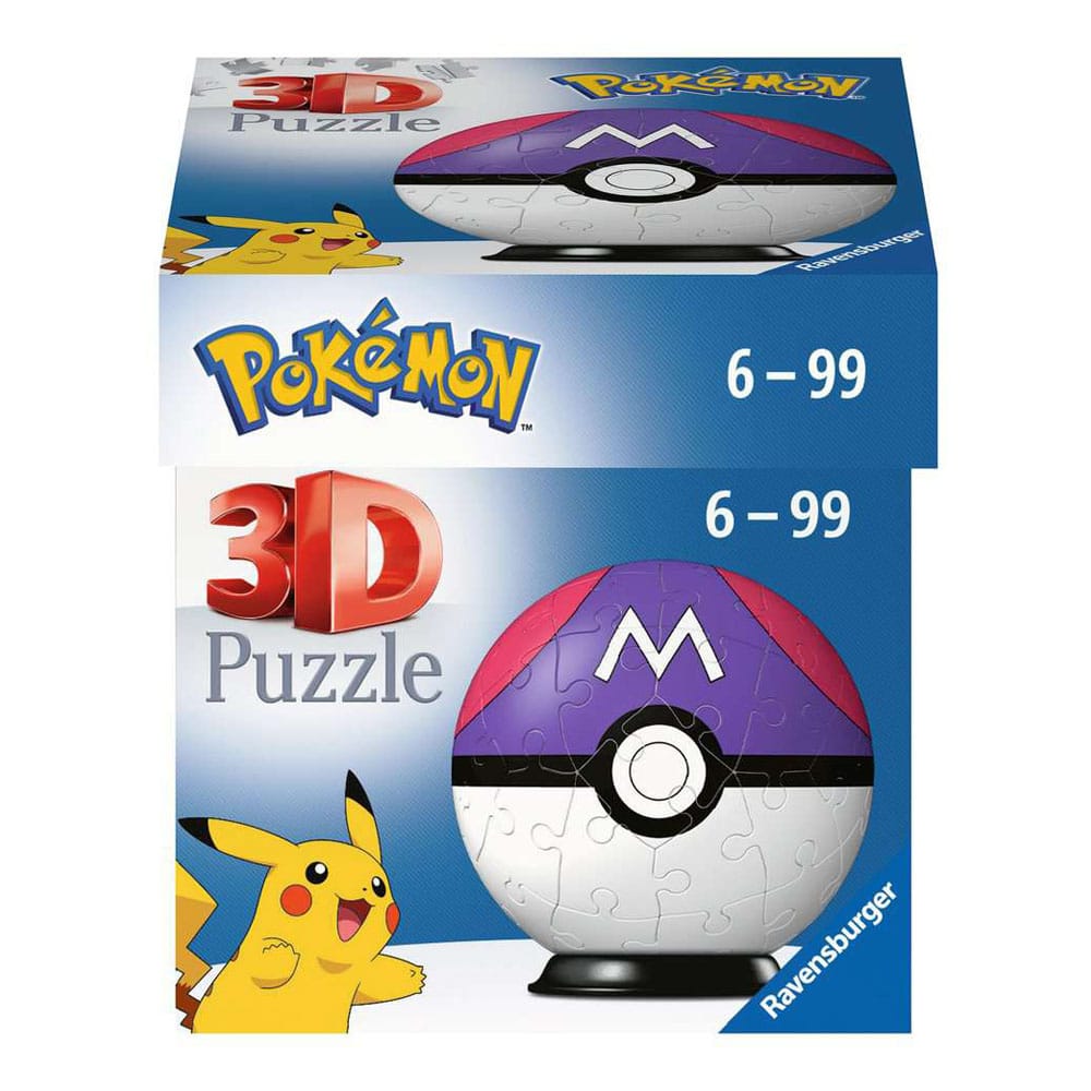Pokémon Puzzle 3D Pokéballs: Master Ball (55 Piezas)