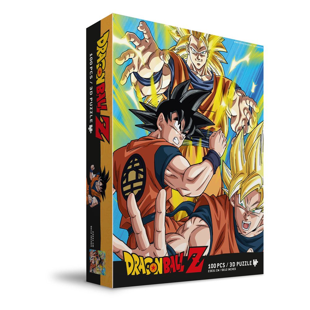 Puzle 100 efecto 3d goku saiyan dragon ball z