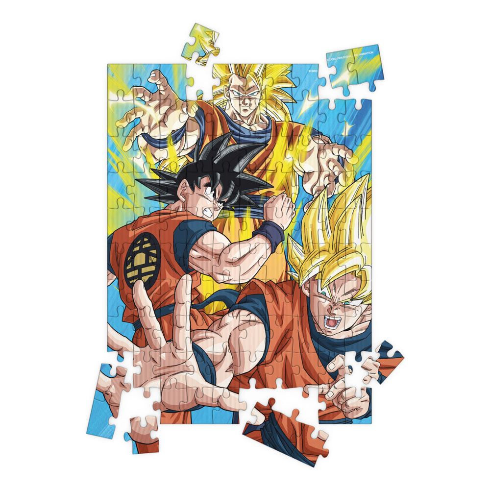 Puzle 100 efecto 3d goku saiyan dragon ball z