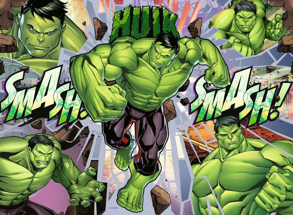 Marvel Puzzle para Niños XXL The Incredible Avenger (100 Piezas)